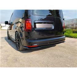 Rear bumper lip for Volkswagen VW Caddy IV (SA | DU) 2015-2020 Black ABS