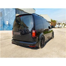 Rear bumper lip for Volkswagen VW Caddy IV (SA | DU) 2015-2020 Black ABS