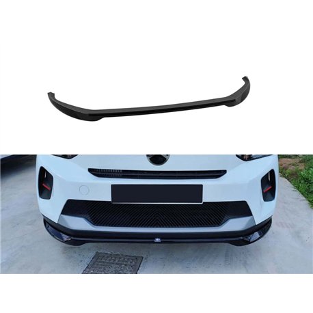 Front splitter for Citroen e-C3 I (CC21) 2024- | Black ABS plastic Shiny
