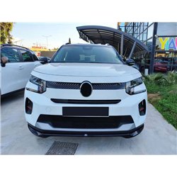 Front splitter for Citroen e-C3 I (CC21) 2024- | Black ABS plastic Shiny