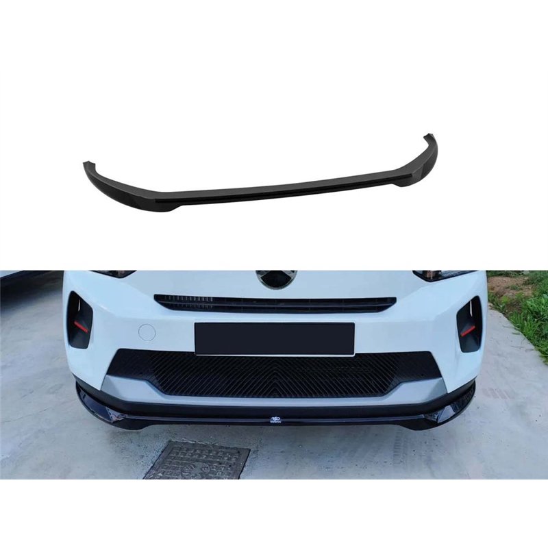 Front splitter for Citroen C3 IV (CC21) 2024- | Black ABS plastic Shiny
