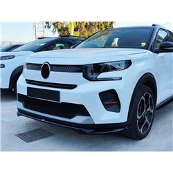 Front splitter for Citroen C3 IV (CC21) 2024- | Black ABS plastic Shiny