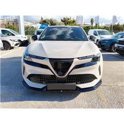 Front splitter for Alfa Romeo Junior I (966) 2024- | Black ABS Shiny