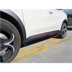 Side skirt extensions for Alfa Romeo Junior I (966) 2024- | Black ABS Shiny