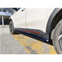 Side skirt extensions for Alfa Romeo Junior I (966) 2024- | Black ABS Shiny