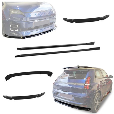 Spoiler kit Renault 5 E-Tech Electric Hatchback I 2025- Black Brown ABS PUR