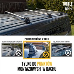 Roof rack for Volkswagen VW Transporter (T7) 2025- | AIR-3 Aluminum Plastic