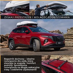 Bagażnik dachowy do Audi Q3 II 2018- | Aluminium plastik