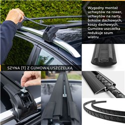 Bagażnik dachowy do Audi Q3 II 2018- | Aluminium plastik