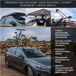 Bagażnik dachowy do Audi Q3 II 2018- | Aluminium plastik