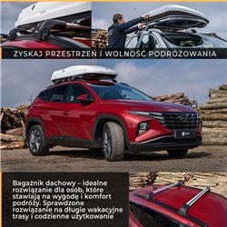 Bagażnik dachowy do Audi Q3 II 2018- | Aluminium plastik