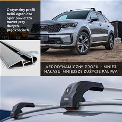 Bagażnik dachowy do Audi Q3 II 2018- | Aluminium plastik