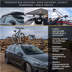 Bagażnik dachowy do Audi Q3 II 2018- | Aluminium plastik
