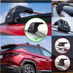 Bagażnik dachowy do Audi Q3 II 2018- | Aluminium plastik