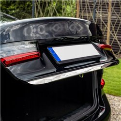 Rear tailgate edge trim for Audi Q3 II (F3) 2018- | Chrome steel Polished