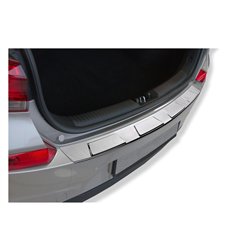 Rear bumper trim for Audi Q3 II (F3) 2018- | Chrome steel Polished