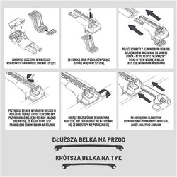 Bagażnik dachowy do Dacia Duster II 2018-2024 Aluminium plastik