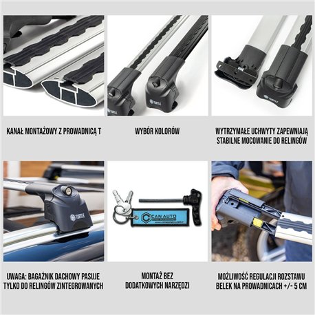 Roof rack for Honda CR-V II (RD4/RD9) 2002-2006 | AIR-2 Aluminum Plastic