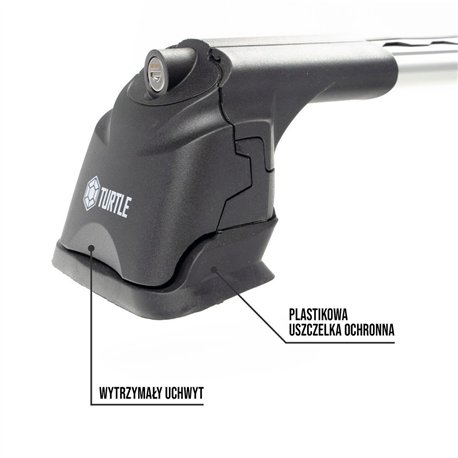Bagażnik dachowy do Peugeot Bipper I 2007-2015 Aluminium plastik