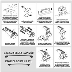 Bagażnik dachowy do Mitsubishi L200 V 2015-2022 Aluminium plastik