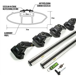 Bagażnik dachowy do Ford Kuga II 2013-2019 Aluminium plastik
