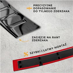 Listwa tylnego zderzaka do KIA Sportage V PRE-FL 2022-2025 | stal