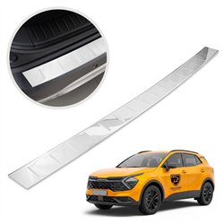 Rear bumper trim for KIA Sportage V (NQ5E) PRE-FL 2022-2025 | Chrome steel
