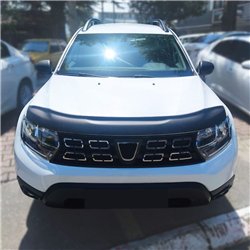 Bonnet guard for Renault Duster II (HM | SR) 2018-2023 Black ABS Matte