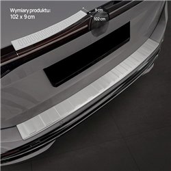 Rear bumper trim for Volkswagen VW Tayron I (R4) 2025- | Silver steel