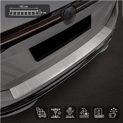 Rear bumper trim for Volkswagen VW Tayron I (R4) 2025- | Silver steel