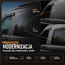 Sliding door right fixed side window Volkswagen VW e-Crafter I Cargo MEDIUM