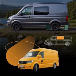 Sliding door right fixed side window Volkswagen VW e-Crafter I Cargo MEDIUM