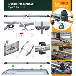 Tuba transportu rur Volkswagen VW e-Crafter I LONG L3H2 / L3H3 L4H3 L5H3 L5
