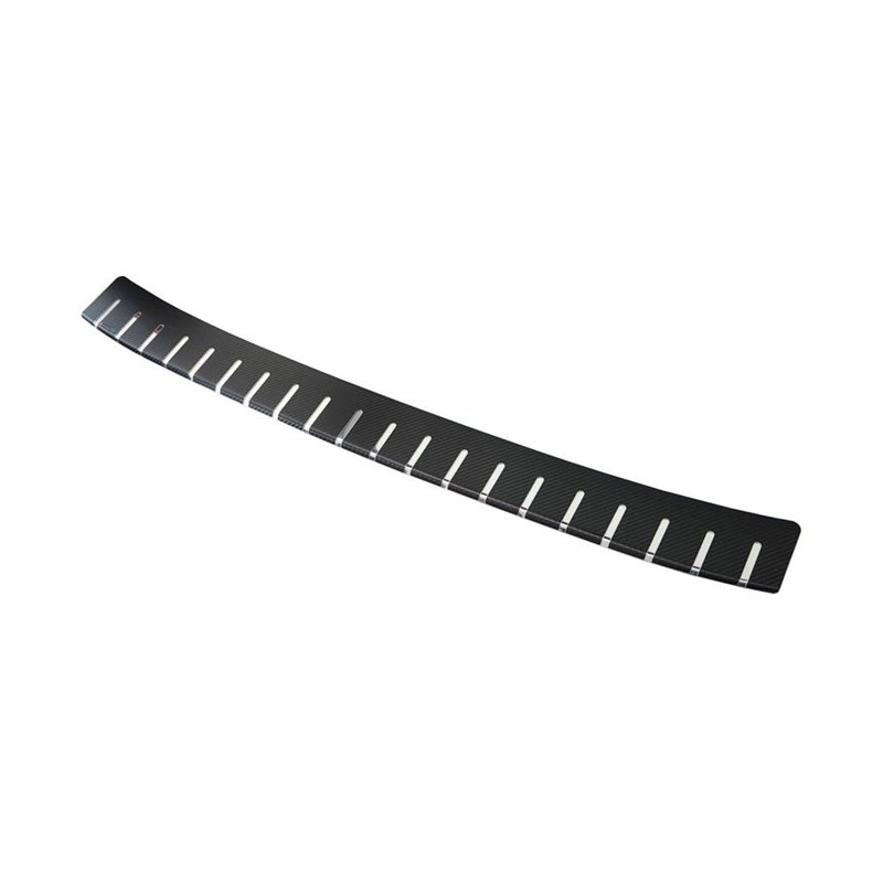 Rear bumper trim Volkswagen VW T-Roc I 2017-2025 Black Silver steel carbon-