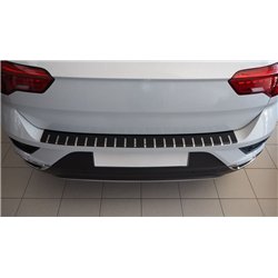 Rear bumper trim Volkswagen VW T-Roc I 2017-2025 Black Silver steel carbon-