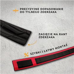 Rear bumper trim for Volkswagen VW T-Roc Cabrio I (A11/D11) 2D 2020-