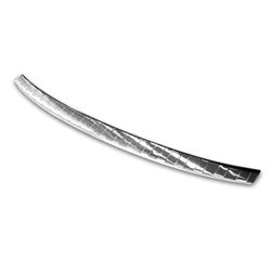 Rear bumper trim for Audi Q3 II (F3) 2018-2025 | Silver steel Brushed