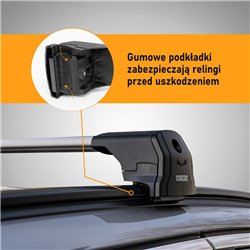 Roof rack for Audi Q3 II (F3) 2018-2025 | Elegance V2 Silver Aluminum Matte