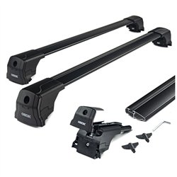 Roof rack for Audi Q3 II (F3) 2018-2025 | Elegance V2 Black Aluminum