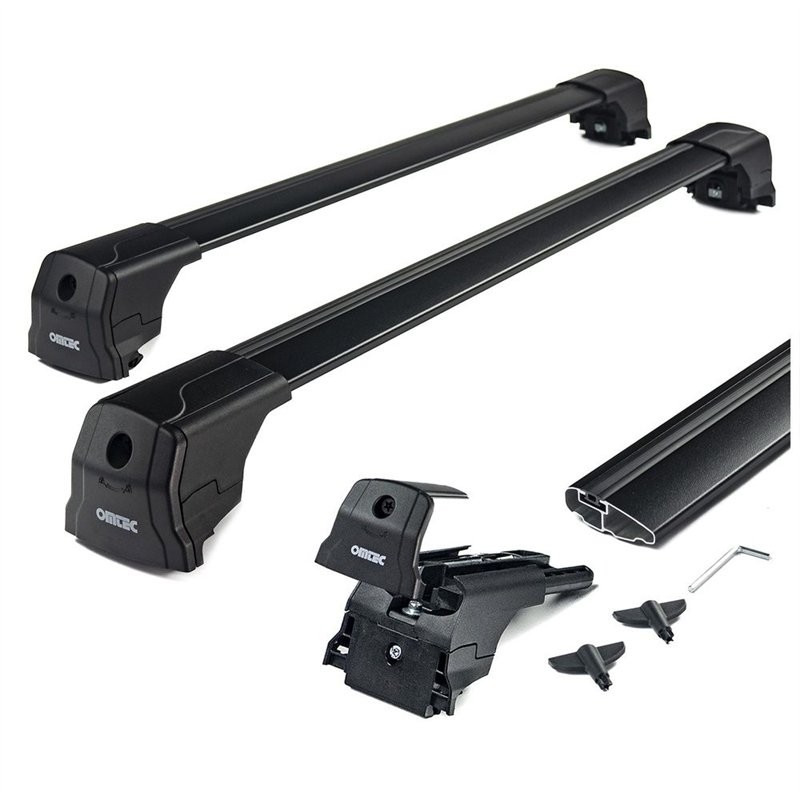Roof rack for Audi Q3 II (F3) 2018-2025 | Elegance V2 Black Aluminum