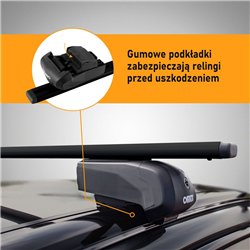 Bagażnik dachowy do Audi Q3 II 2018-2025 | Solidbar Beta V2 Lite