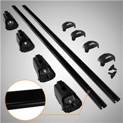 Roof rack for Audi Q3 II (F3) 2018-2025 | Solidbar Beta V2 Lite Black Steel