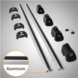Roof rack for Audi Q3 II (F3) 2018-2025 | Boldbar Beta V2 Silver Aluminum