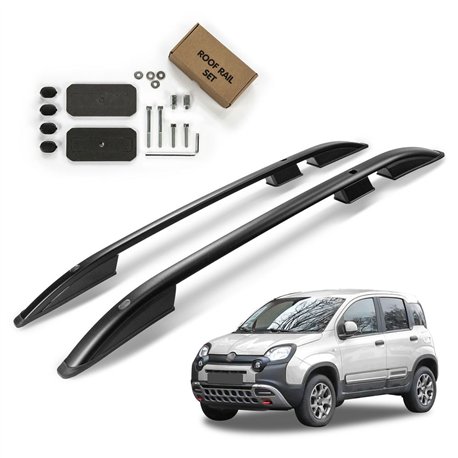 Relingi dachowe Fiat Panda Cross Hatchback III 2014-2024 Aluminium plastik