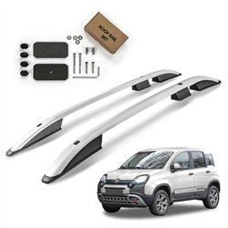 Roof rails for Fiat Panda Cross Hatchback III 2014-2024 Aluminum Plastic
