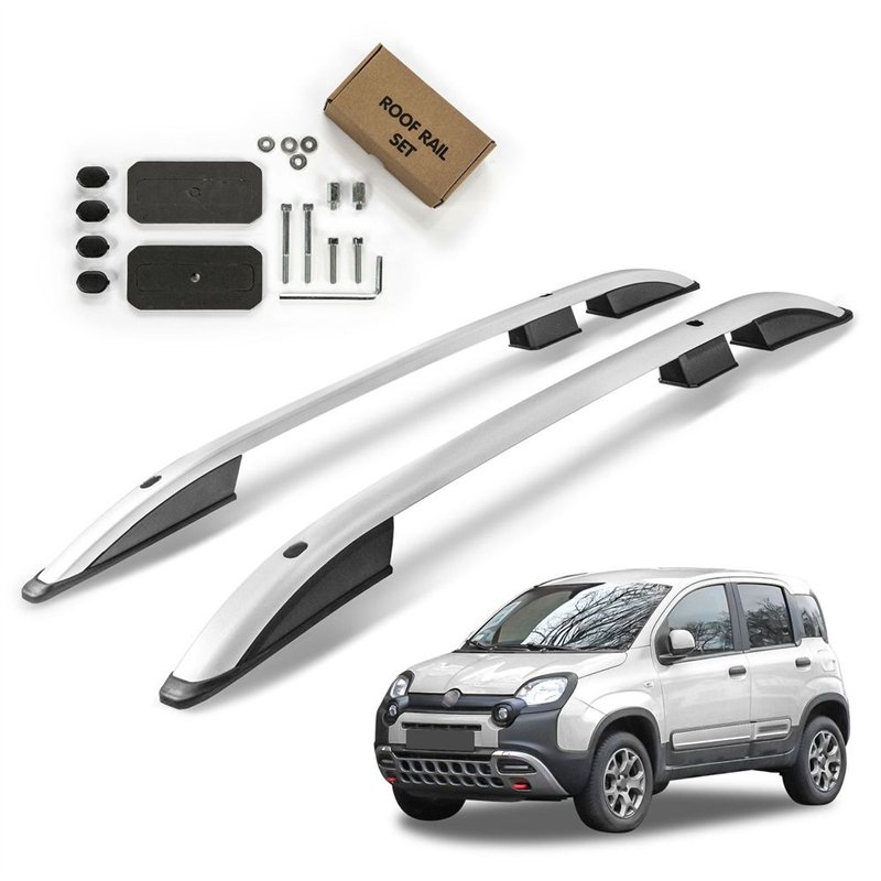 Relingi dachowe Fiat Panda Cross Hatchback III 2014-2024 Aluminium plastik