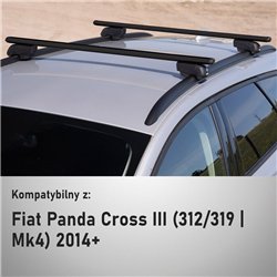 Roof rack for Fiat Panda Cross Hatchback III 2014-2024 Boldbar Beta V2