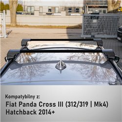 Roof rack for Fiat Panda Cross Hatchback III 2014-2024 Elegance V2