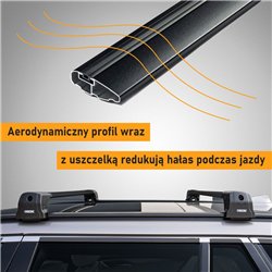Roof rack for Fiat Panda Cross Hatchback III 2014-2024 Elegance V2