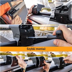Roof rack for Fiat Panda Cross Hatchback III 2014-2024 Elegance V2